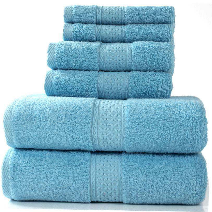 纯棉毛巾浴巾三件套 3pcs Luxury Bath Towel Set Cotton Towels
