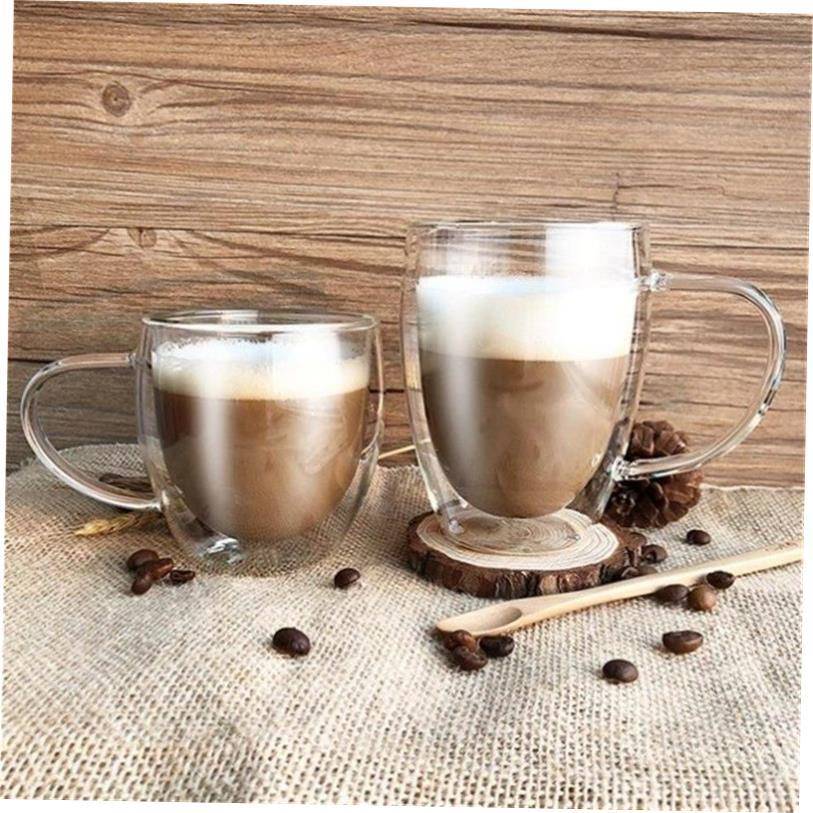 double wall glass coffee tea s mugs drinking glasses mug