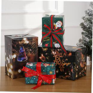 Wholesale Christmas packaging paper gift boxes圣诞节日包装纸