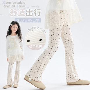 品牌正品女童喇叭裤薄款2026新款儿童裤子春装长裤超好看宝宝微喇