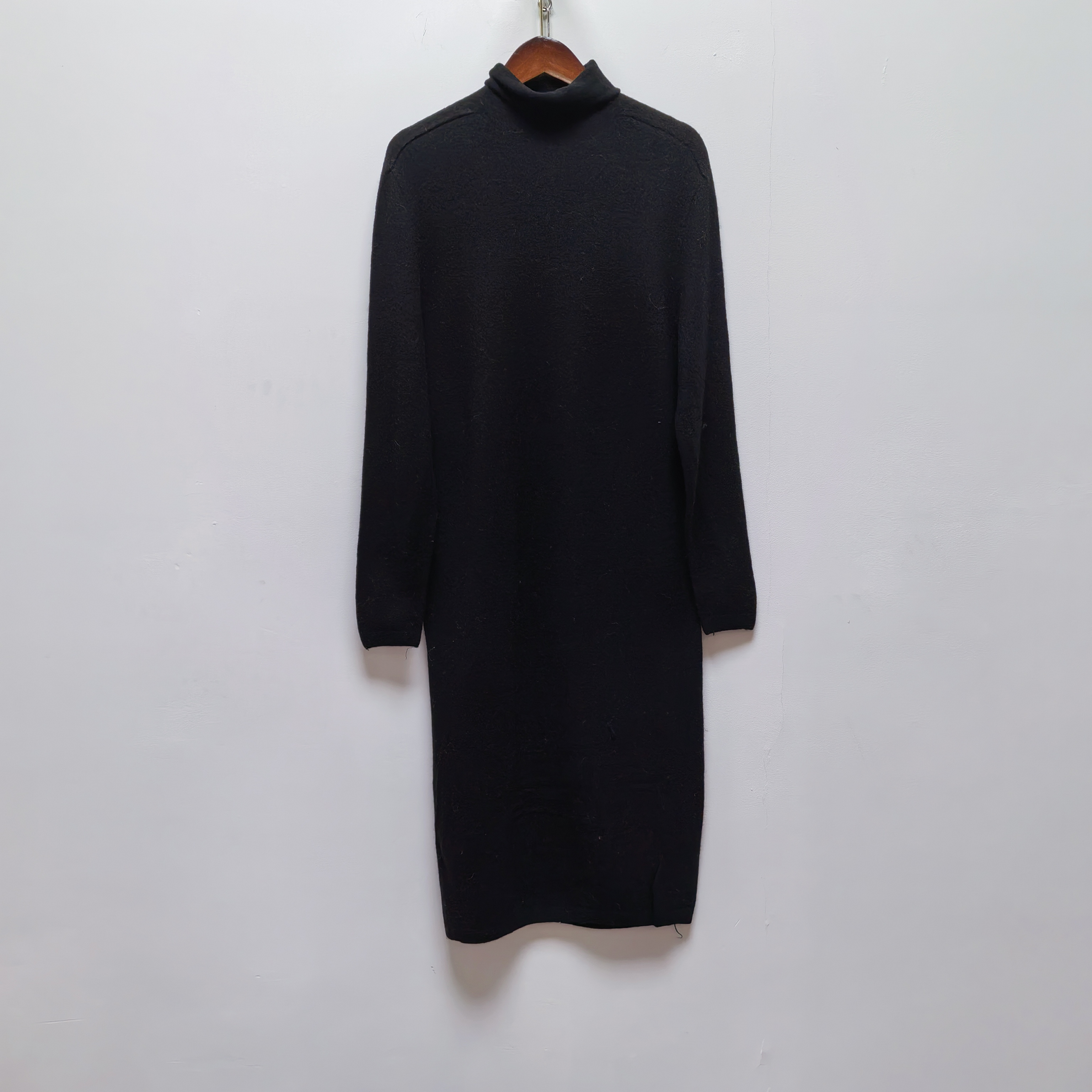 2025春秋新款高领套头针织衫长袖休闲百搭软糯打底毛衣连衣裙M417