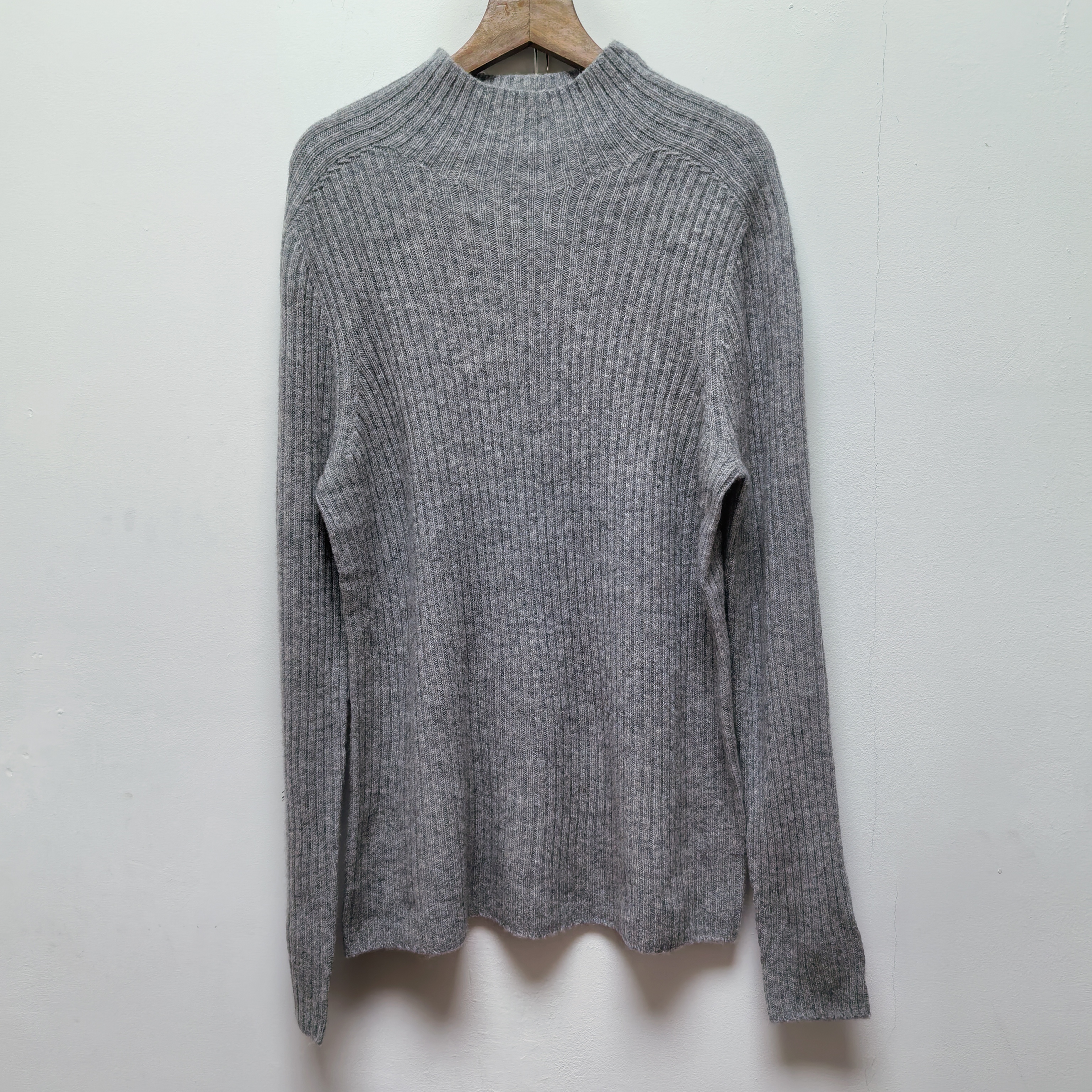 2025秋冬新款灰色高领套头毛衣针织衫宽松显瘦百搭打底衫上衣L676