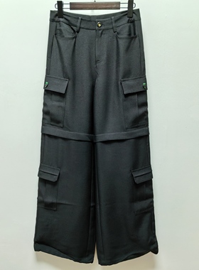 M系列休闲裤2025春季新款通勤风休闲工装裤大口袋直筒长裤0083