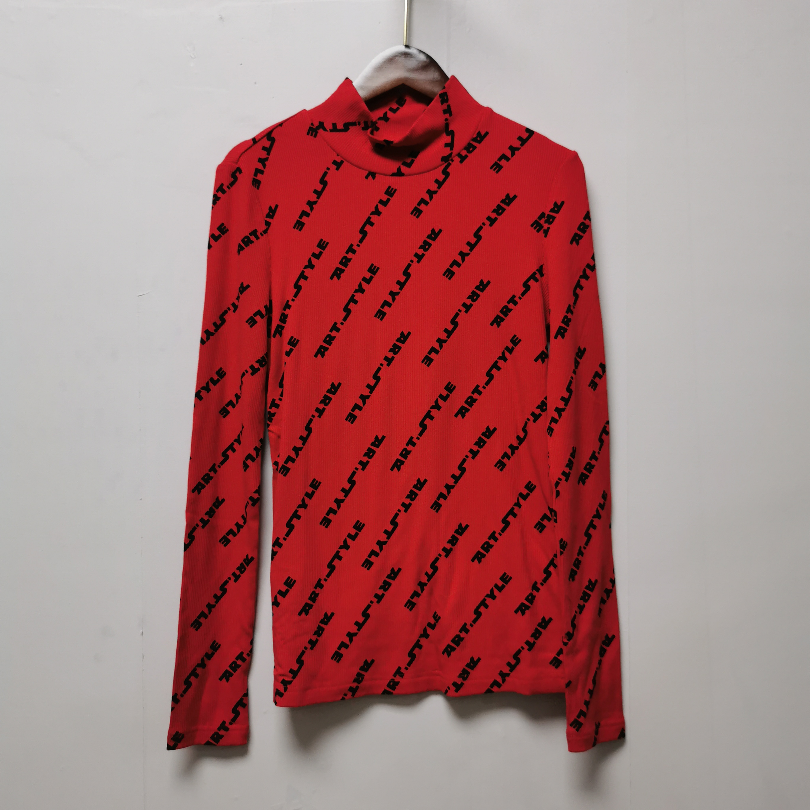 【艺】系列去标撤柜女装春秋季时尚百搭气质半高领长袖上衣女T013