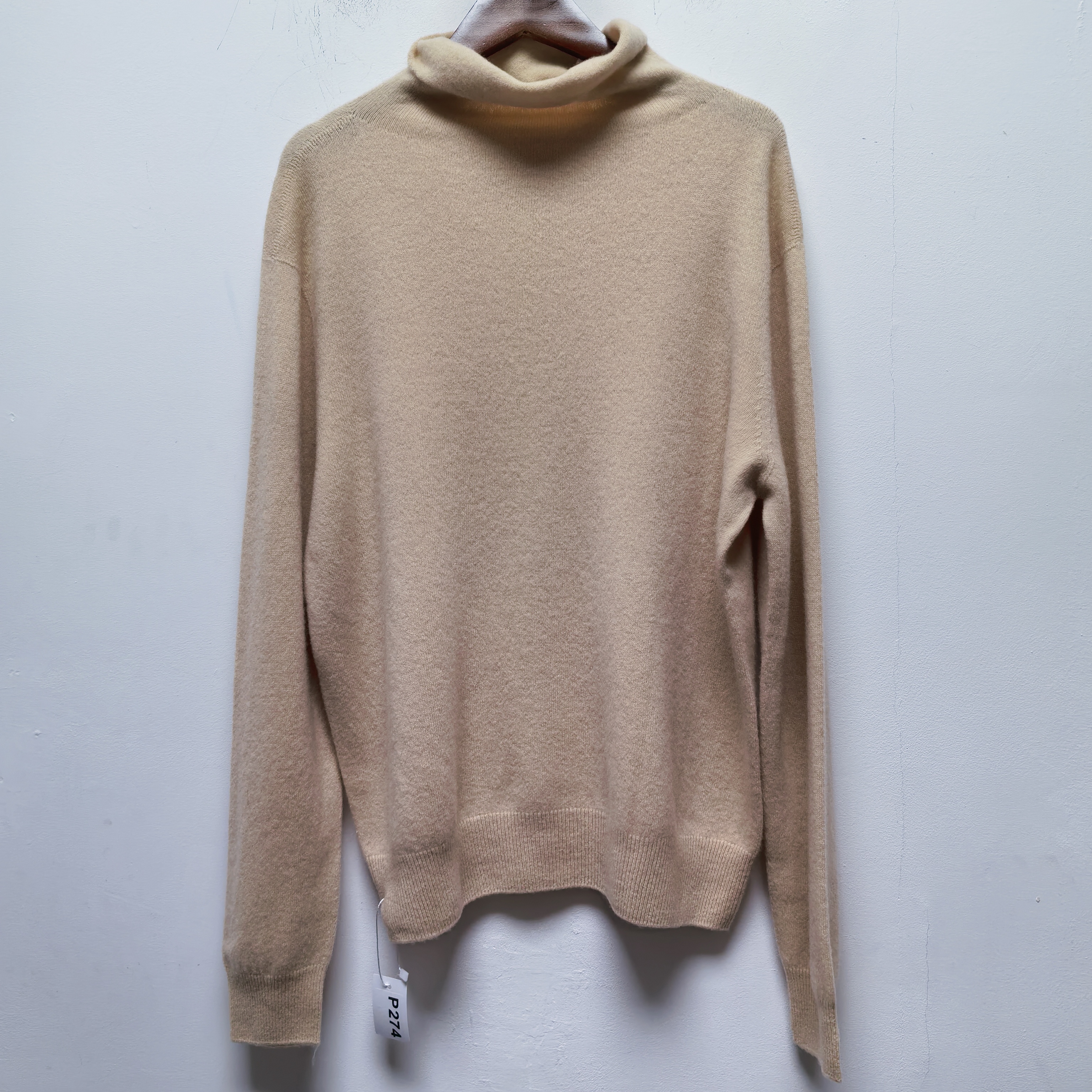 2025春季新款去标女装时尚百搭高领长袖针织衫女宽松显瘦上衣P274