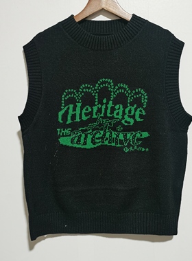 福利款工厂尾货2025秋冬季时尚百搭宽松大码简约无袖毛衣马甲J384