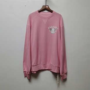 卫衣8522 气天使刺绣华夫格宽松长袖 品去标2024秋冬穿搭款 释放元