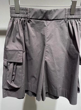 M去标短裤女2025夏季新品百搭日常宽松棉质工装A型裤子252MK0692