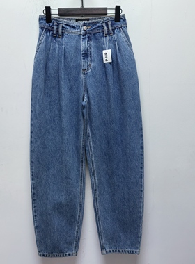 去标版衣2025春秋新款女士时尚百搭休闲宽松直筒牛仔裤长裤P469