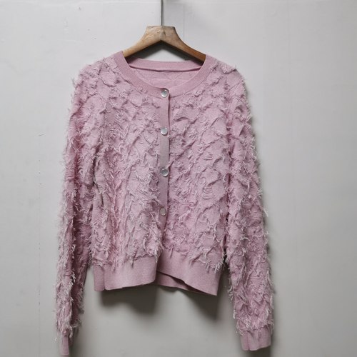 撤柜女装去标系列2025春秋季时尚百搭简约流苏针织开衫女K726