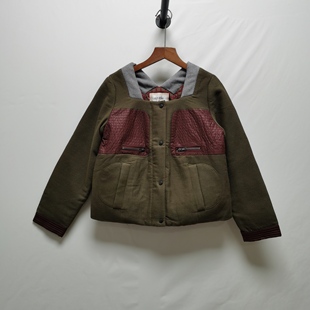 【达】换标老款棉+羊毛面料羽绒服短款修身百搭长袖羽绒上衣R1248