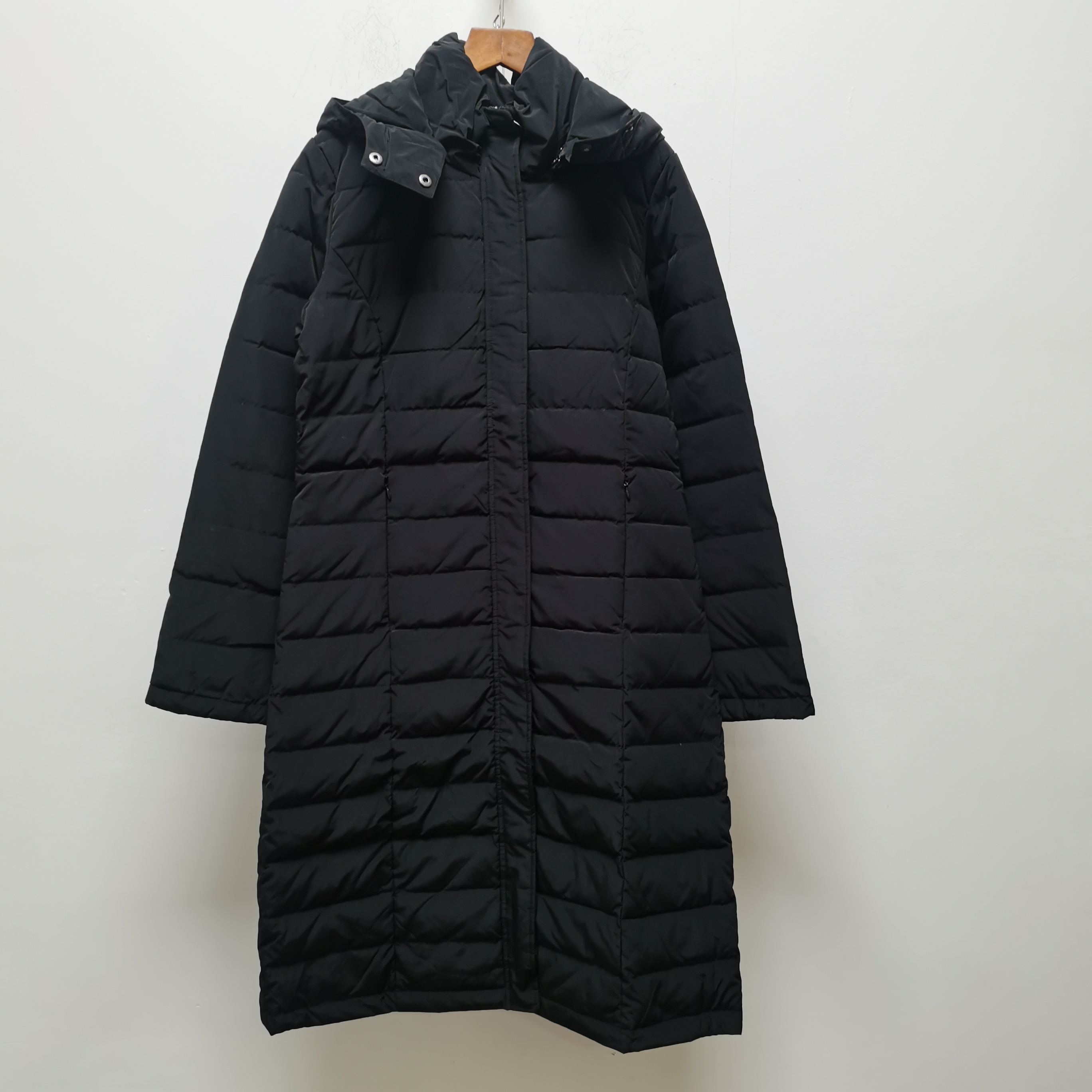 去标样衣冬季新款女装时尚百搭连帽长款羽绒服女宽松显瘦外套P195