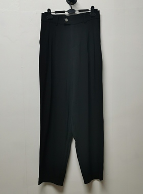 设计师慵懒新款上市拉链样板去标春秋季薄款时尚简约款休闲裤F193