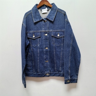 牛仔上衣港式 中长款 外套L745 复古牛仔外套女装 2025春秋新款