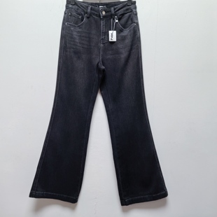 长裤 百搭休闲宽松微喇牛仔裤 P496 去标女士时尚 2025春秋新款