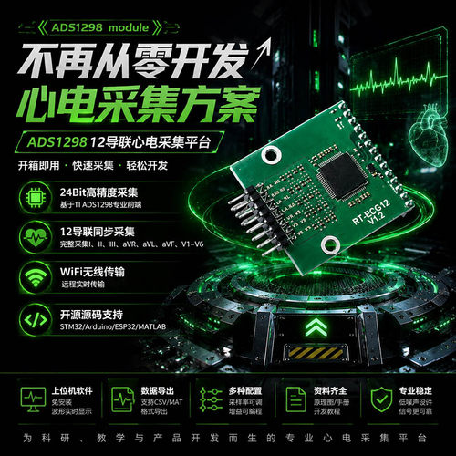 12导联ECGSTM32开发套件无线