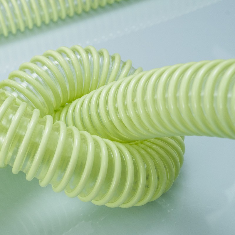 抛丸机专用管塑筋pu工业耐磨软管聚氨酯骨架增强通风排气管