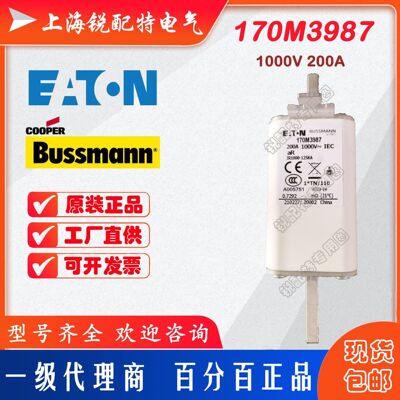170M3987快速熔断器 1000V 200A 巴斯曼BUSSMANN快速熔断器
