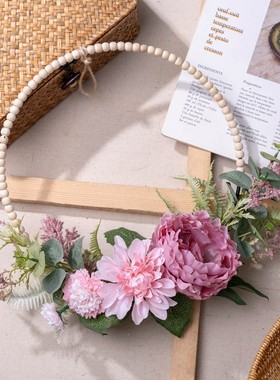 仿真花新山大丽花牡丹半环厂家装饰设计婚庆手捧花束墙饰CF01359