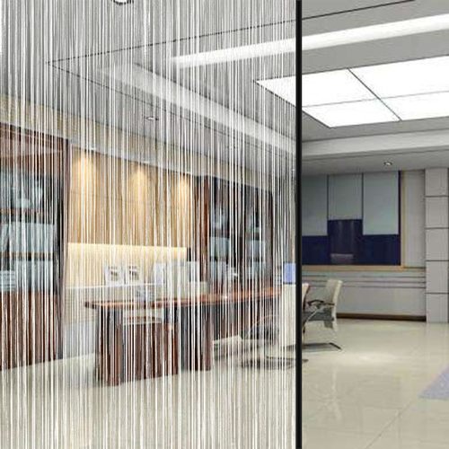 针叶林建筑贴膜玻璃装饰膜透光办公室隔断pet薄膜