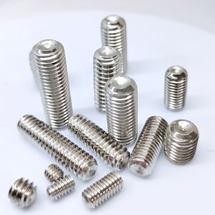 SUS304不锈钢DIN916英制美制内六角凹端机米紧定螺钉止付顶丝现货