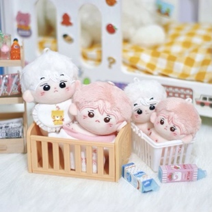 5cm棉花娃娃可爱玩偶头上有绳子海星体祼娃可爱娃娃 8cm 包邮