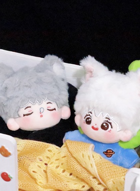 新款可爱10cm棉花娃娃呼噜噜/豆沙包十厘米祼娃正常体兔毛32r包邮