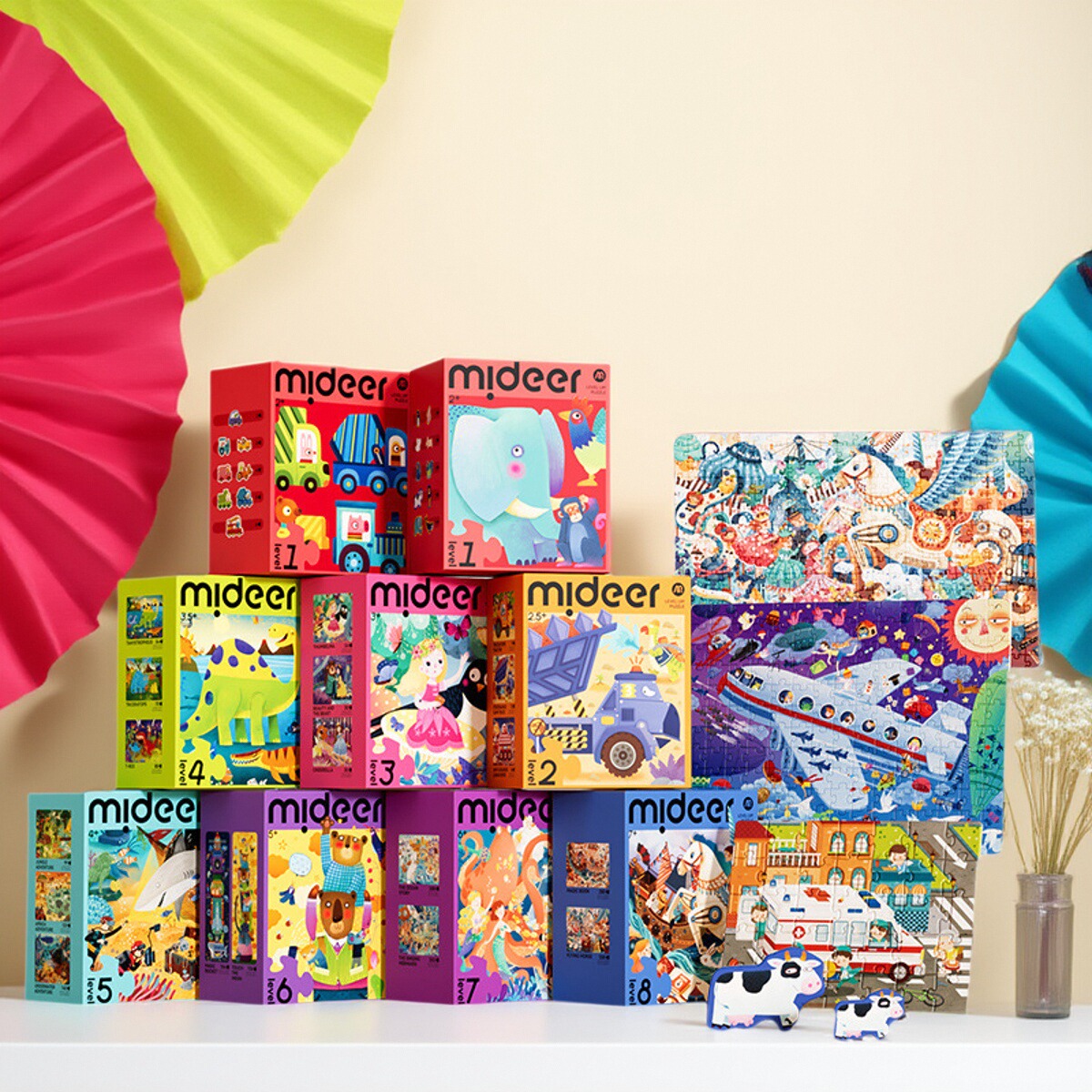 mideer弥鹿儿童新款进阶拼图玩具