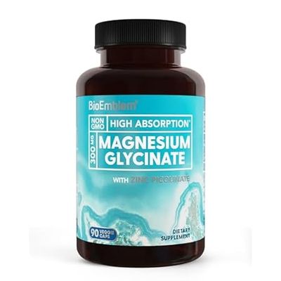 BioEmblem Magnesium Glycinate with Zinc - 300mg Chelated