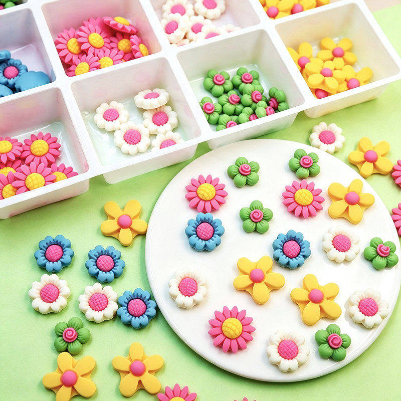 巧克力多款小花蛋糕装饰立体向日葵小雏菊花朵生日蛋糕可食用摆件