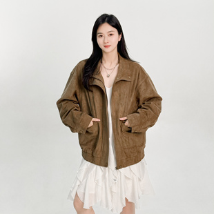 ease the label【美拉德麂皮绒外套】美式休闲气质百搭短款外套