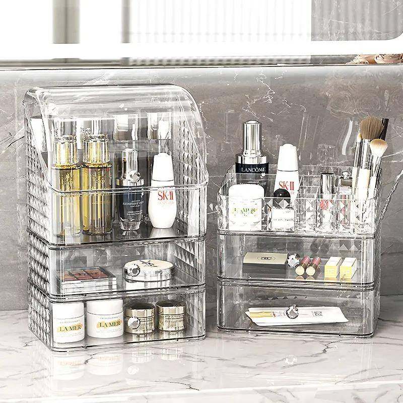 desktop makeup box dressing table drawer storagebox收纳箱
