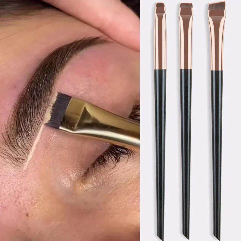 Wholesale 3pcs/set Blade Eyeliner Brush Eyebrow Brush Portab