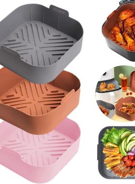 Air Fryer Tray Silicone Mold For Air Fryer Liner Basket Reus