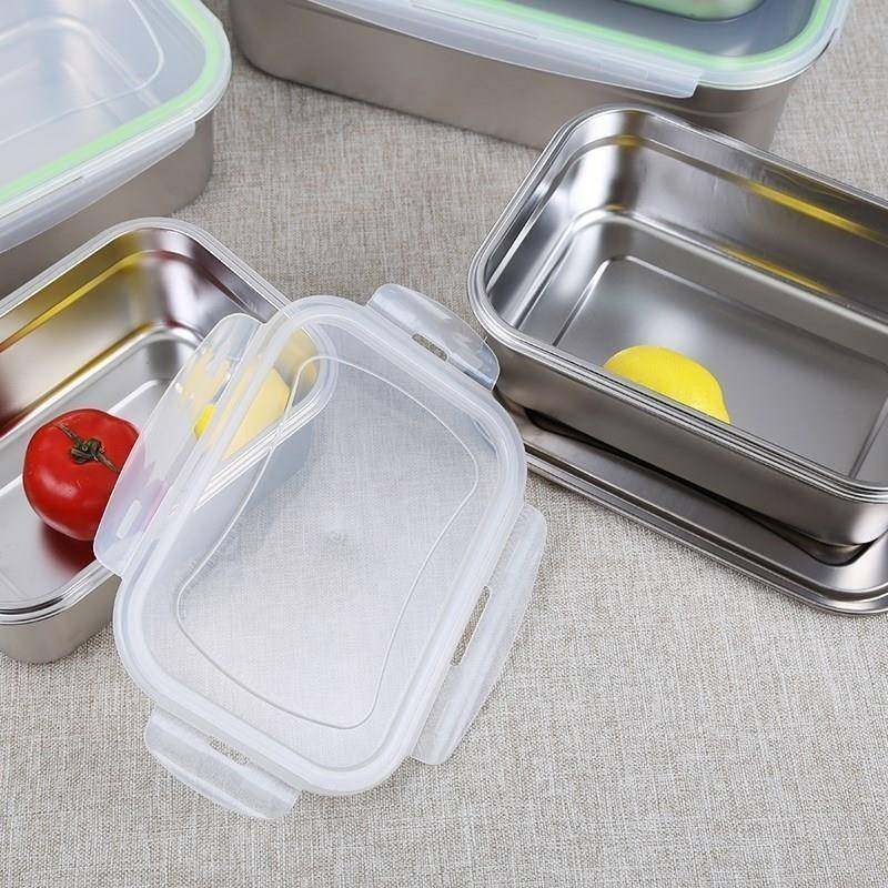 Fast food tray container stainless steel crisper box2019new