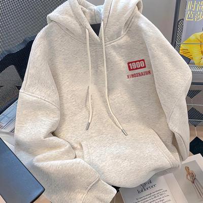 美式潮牌字母连帽卫衣男女秋冬季