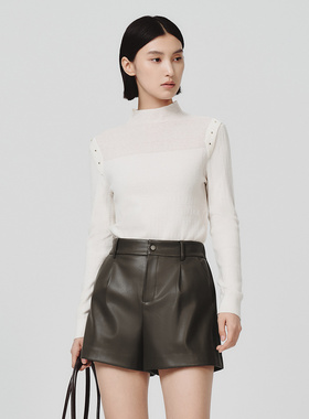 Dekashell/迪卡轩2025冬季新款羊毛衫女圆领套头毛衣dp