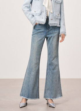 Dekashell/迪卡轩2025春季新款牛仔裤女F252206