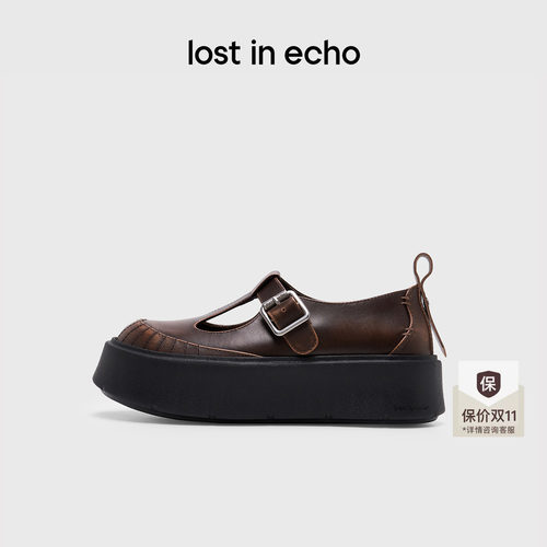 lostinecho真皮厚底玛丽珍