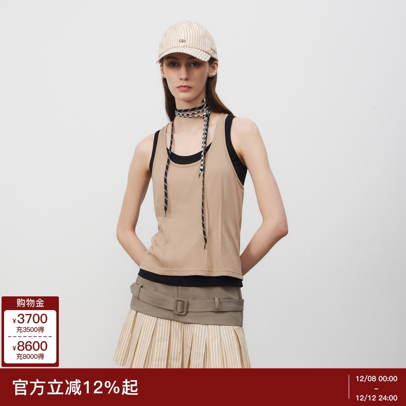 lostinecho撞色条纹logo棒球帽