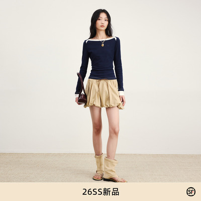 lostinecho一字肩上衣