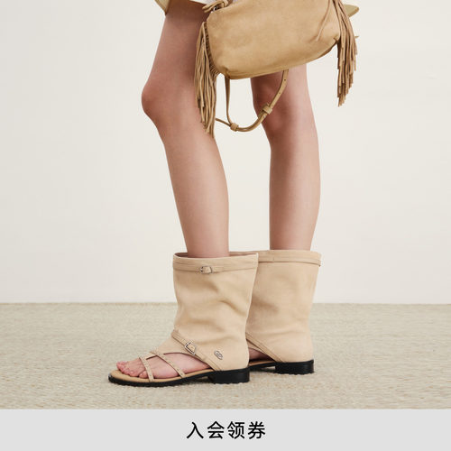 lostinecho游牧风夹脚堆堆凉靴
