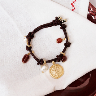 好运红玛瑙饰品珍珠项链手链耳饰套装 echo2026春夏新款 女 lost