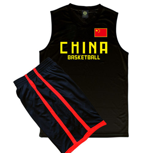 中国队篮球服套装背心男