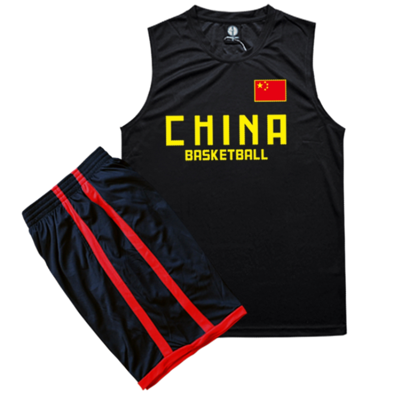 中国队篮球服套装背心男