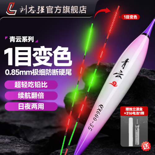 刘志强硬尾日夜两用电子夜光漂