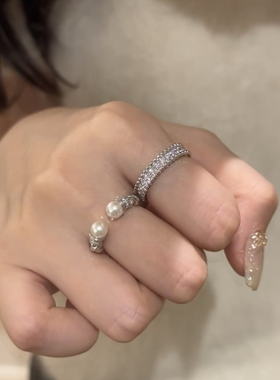 S925纯银中古风麻花戒指女高级设计感施家珍开口饰品女配饰指环