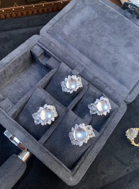 柏诗艾菲戒指女925纯银高透冰新中式蕾丝镂空小众高级气质百搭