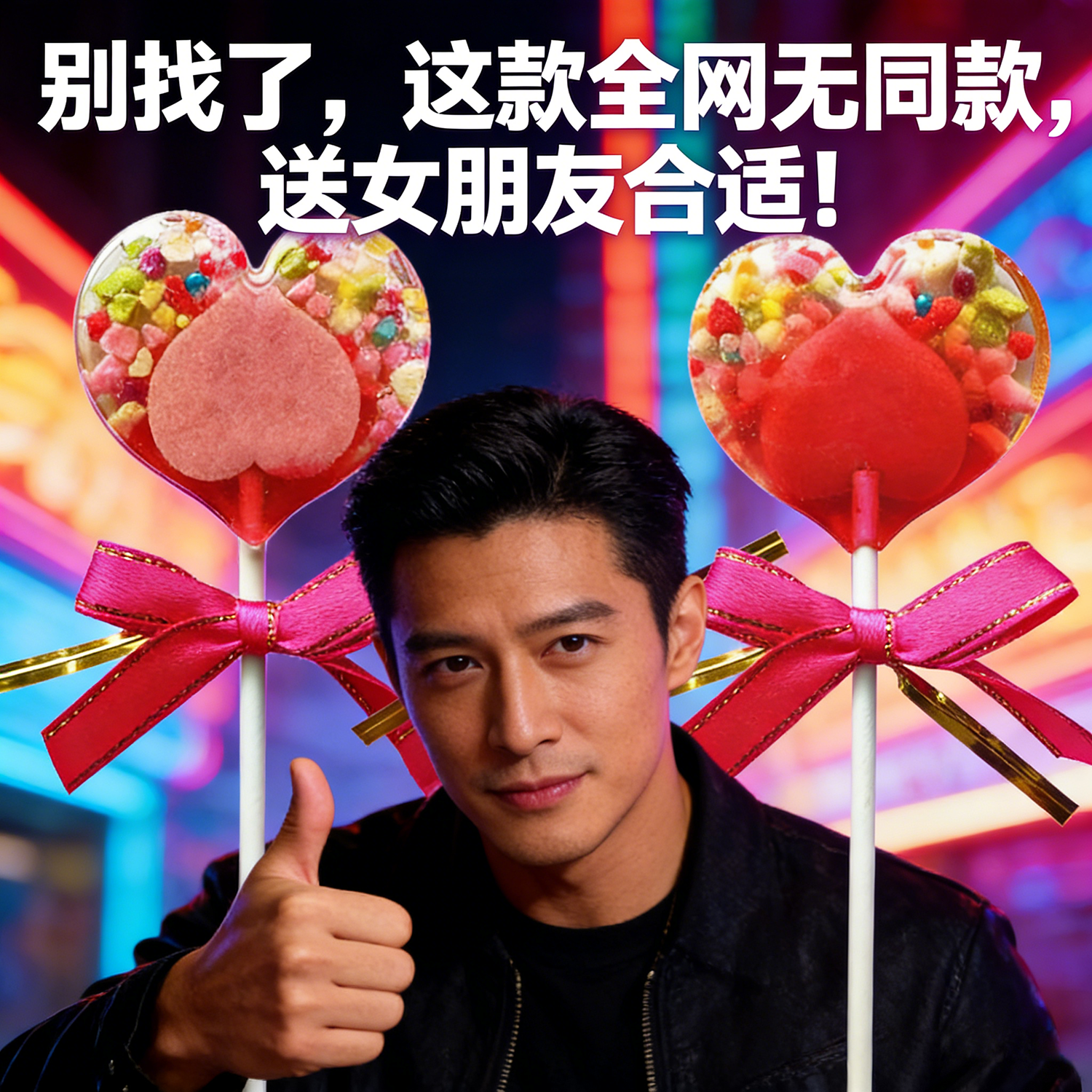 创意真心棒棒糖学生闺蜜生日礼物送女朋友实用浪漫仪式感网红零食