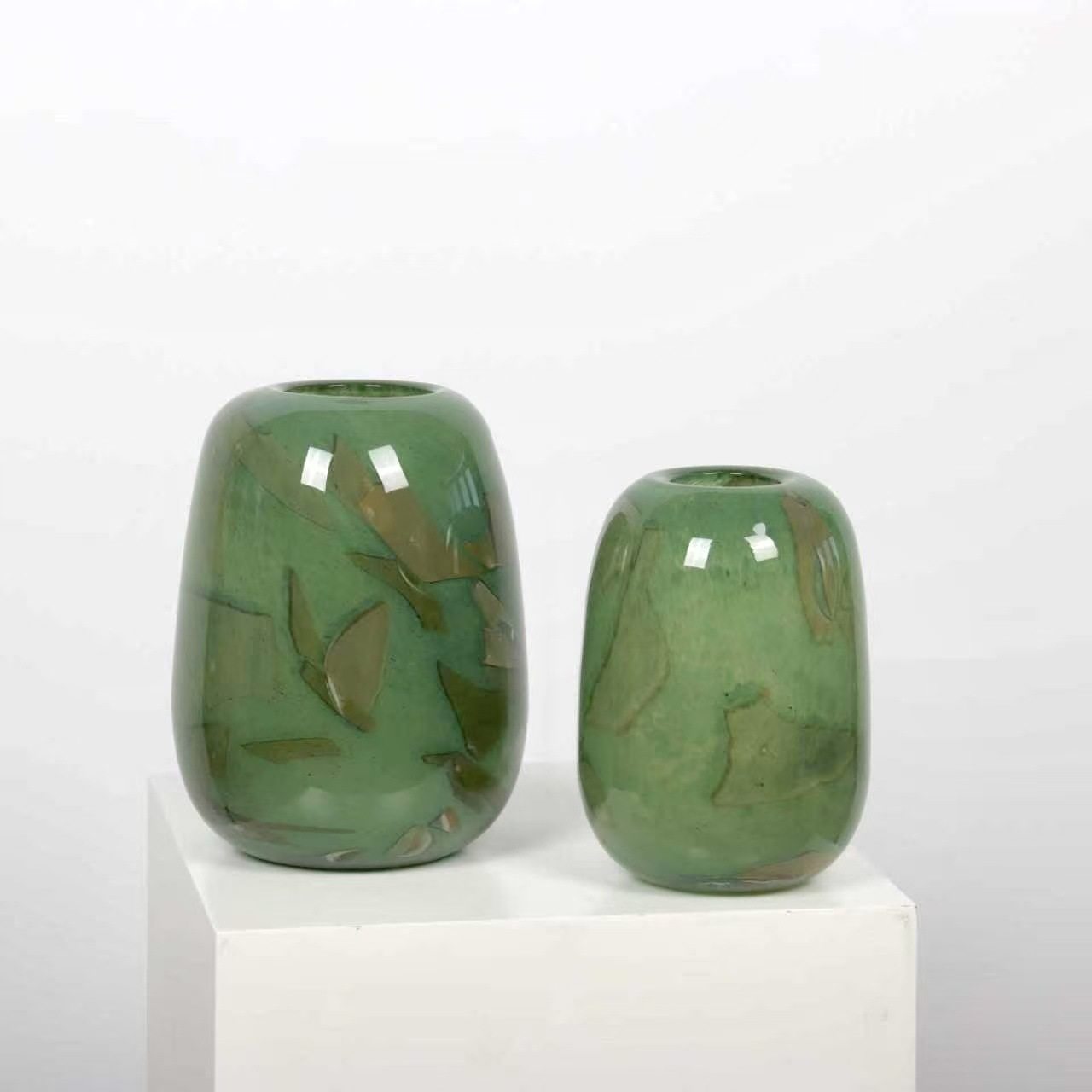 现代简约创意玻璃花瓶花器样板房售楼处桌面电视柜茶几软装饰品,家居饰品,花瓶,淘宝优惠券,粉丝福利购,淘宝优惠卷